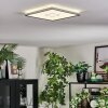 Simonstorp Deckenleuchte LED Silber, Weiß, 1-flammig