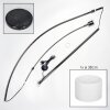 Soungou Stehleuchte 38 cm Chrom, Schwarz, 1-flammig