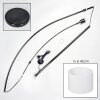 Bassagoda Stehleuchte 40 cm Chrom, Schwarz, 1-flammig