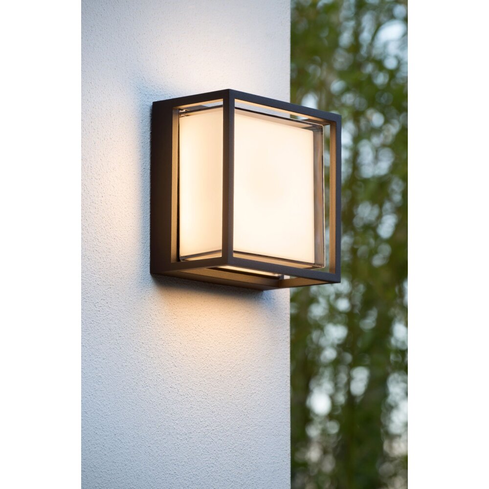 Lucide SINGA Aussenwandleuchte LED Schwarz, 1-flammig main product photo