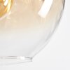 Ripoll Hängeleuchte Glas 20 cm Bernsteinfarben, Klar, Rauchfarben, 8-flammig