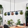 Gastor Pendelleuchte Glas 15 cm Blau, Grün, Kupferfarben, 5-flammig