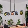 Gastor Pendelleuchte Glas 15 cm Blau, Grün, Kupferfarben, 5-flammig