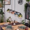 Gastor Pendelleuchte Glas 15 cm Blau, Chrom, Grün, Klar, Kupferfarben, Rauchfarben, 5-flammig