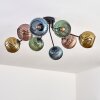 Koyoto Deckenleuchte Glas 15 cm Blau, Gold, Grün, Kupferfarben, 8-flammig