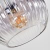 Koyoto Deckenleuchte Glas 15 cm Bernsteinfarben, Klar, Rauchfarben, 5-flammig