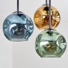 Ripoll Deckenleuchte Glas 15 cm Blau, Gold, Grün, 5-flammig