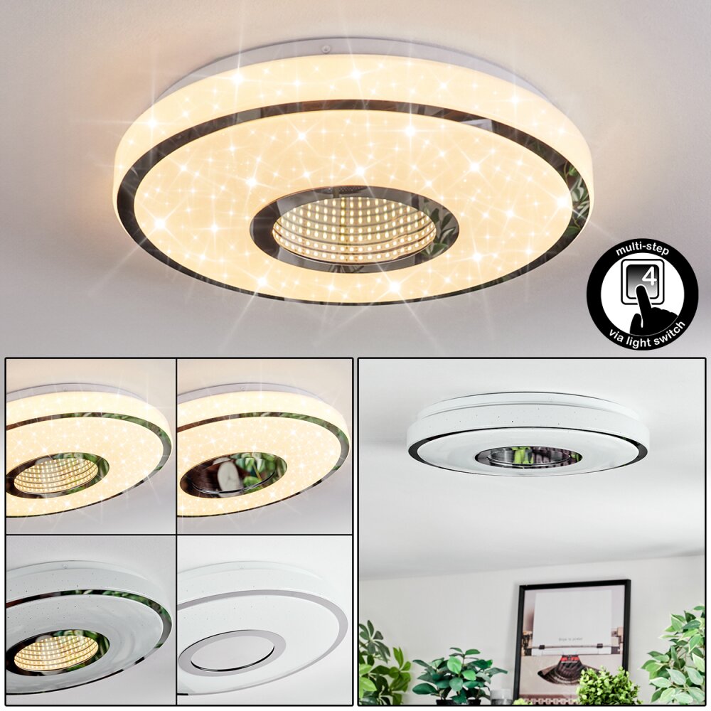 Loron Deckenleuchte LED Silber, Weiß, 1-flammig main product photo
