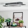 Lidor Deckenleuchte LED Schwarz, Silber, 1-flammig