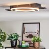 Lidor Deckenleuchte LED Schwarz, Silber, 1-flammig