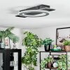 Lidor Deckenleuchte LED Schwarz, Silber, 1-flammig