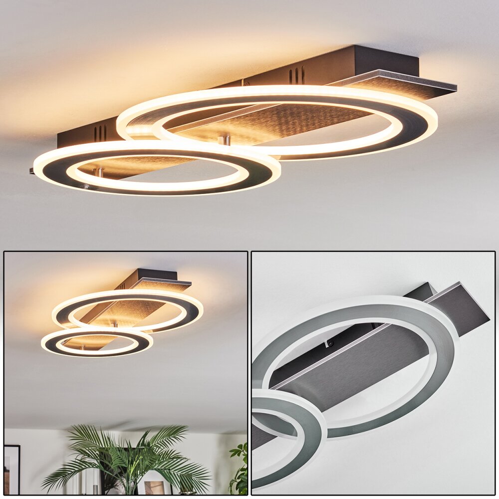 Lidor Deckenleuchte LED Schwarz, Silber, 1-flammig main product photo