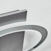 Lidor Deckenleuchte LED Schwarz, Silber, 1-flammig