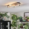 Lidor Deckenleuchte LED Schwarz, Silber, 1-flammig