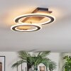 Lidor Deckenleuchte LED Schwarz, Silber, 1-flammig
