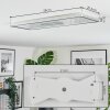 Simonstorp Deckenleuchte LED Silber, Weiß, 1-flammig