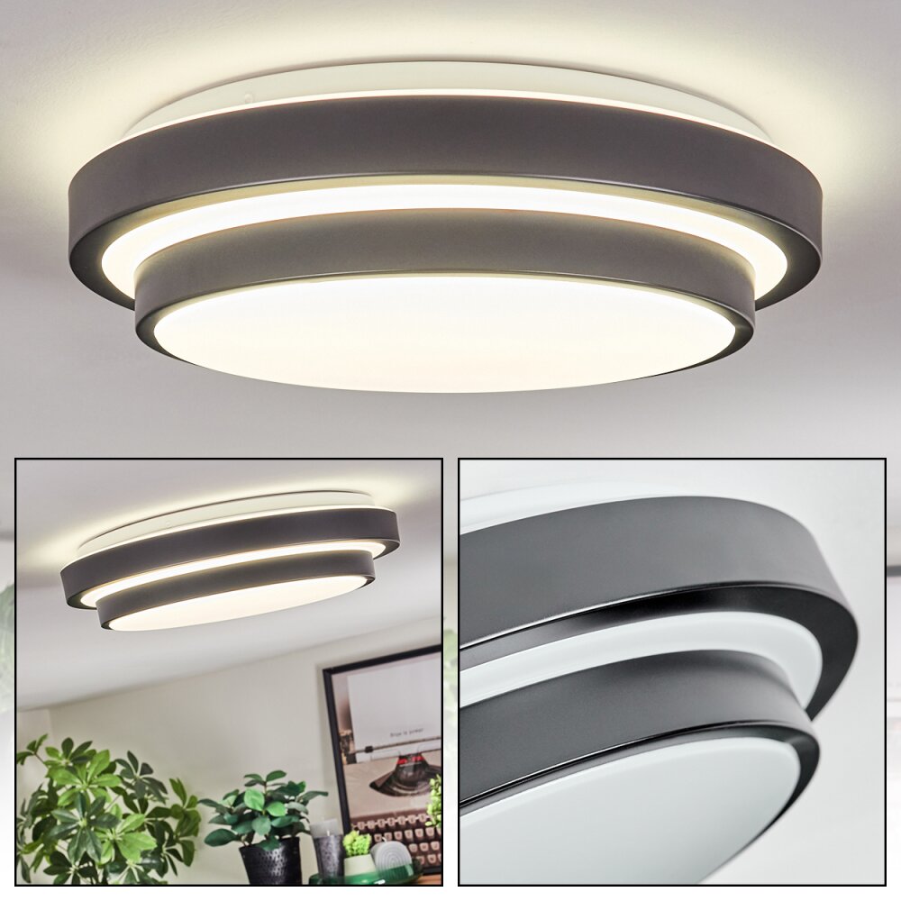 Orvan Deckenleuchte LED Schwarz, Weiß, 1-flammig main product photo