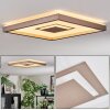 Ilion Deckenleuchte LED Nickel-Matt, Weiß, 1-flammig