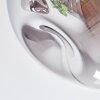 Ripoll Deckenleuchte Glas 15 cm Chrom, Klar, Rauchfarben, 6-flammig
