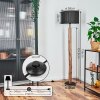 Soungou Stehleuchte 38 cm Naturfarben, Schwarz, 1-flammig
