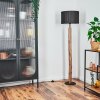Soungou Stehleuchte 38 cm Naturfarben, Schwarz, 1-flammig