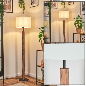 Soungou Stehleuchte 38 cm Naturfarben, Schwarz, 1-flammig Soungou Stehleuchte 38 cm Naturfarben, Schwarz, 1-flammig
