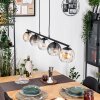 Koyoto Pendelleuchte Glas 15 cm Bernsteinfarben, Klar, Rauchfarben, 5-flammig