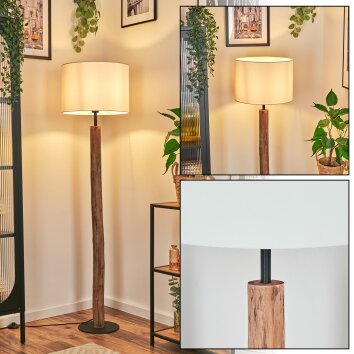 Bassagoda Stehleuchte 40 cm Naturfarben, Schwarz, 1-flammig Bassagoda Stehleuchte 40 cm Naturfarben, Schwarz, 1-flammig