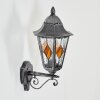 Lignac Außenwandleuchte Schwarz, Silber, 1-flammig