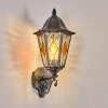 Lignac Außenwandleuchte Schwarz, Silber, 1-flammig