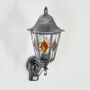 Lignac Außenwandleuchte Schwarz, Silber, 1-flammig, Bewegungsmelder