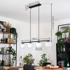 Gastor Pendelleuchte Glas 15 cm Weiß, 4-flammig