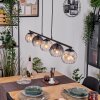 Koyoto Pendelleuchte Glas 15 cm Bernsteinfarben, Klar, Rauchfarben, 5-flammig
