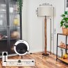 Bassagoda Stehleuchte 40 cm Naturfarben, Schwarz, 1-flammig