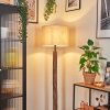 Bassagoda Stehleuchte 40 cm Naturfarben, Schwarz, 1-flammig