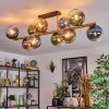 Koyoto Deckenleuchte Glas 15 cm Gold, Schwarz, 10-flammig