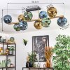 Ripoll Deckenleuchte Glas 15 cm Gold, Schwarz, 10-flammig