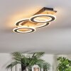 Lidor Deckenleuchte LED Chrom, Schwarz, 1-flammig