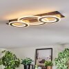 Lidor Deckenleuchte LED Chrom, Schwarz, 1-flammig