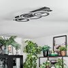 Lidor Deckenleuchte LED Chrom, Schwarz, 1-flammig