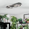 Lidor Deckenleuchte LED Chrom, Schwarz, 1-flammig
