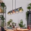Gastor Pendelleuchte Glas 15 cm Blau, Grün, Klar, Kupferfarben, 5-flammig