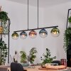 Gastor Pendelleuchte Glas 15 cm Blau, Grün, Klar, Kupferfarben, 5-flammig