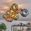 Ripoll Deckenleuchte Glas 15 cm Gold, Schwarz, 10-flammig