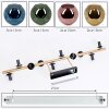 Ripoll Deckenleuchte Glas 15 cm Gold, Schwarz, 10-flammig