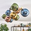Koyoto Deckenleuchte Glas 15 cm Gold, Schwarz, 10-flammig