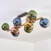Koyoto Deckenleuchte Glas 15 cm Gold, Schwarz, 10-flammig