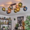 Koyoto Deckenleuchte Glas 15 cm Gold, Schwarz, 10-flammig