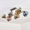 Koyoto Deckenleuchte Glas 15 cm Gold, Schwarz, 10-flammig