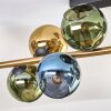 Koyoto Deckenleuchte Glas 15 cm Gold, Schwarz, 10-flammig